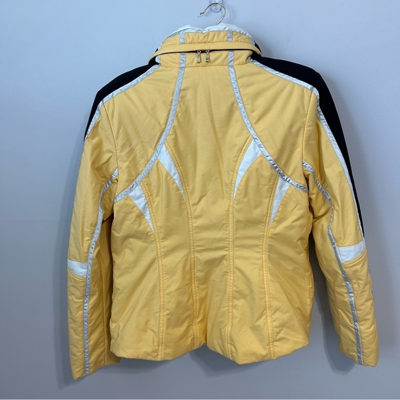 MDC Dora Pfister Yellow Black Ski Jacket Weather-Resistant Women’s Size US 12 - Picture 5 of 9